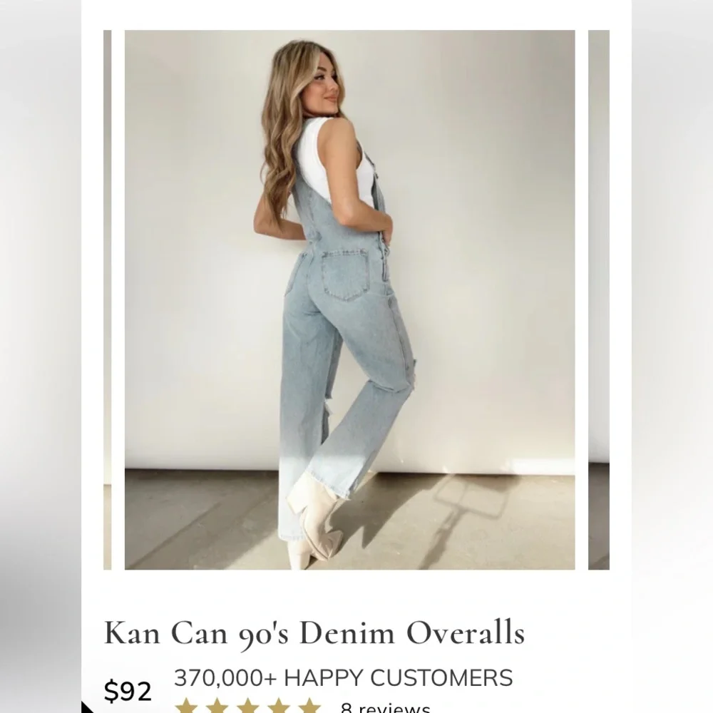 90’s Denim Overalls - Picture 2 of 2